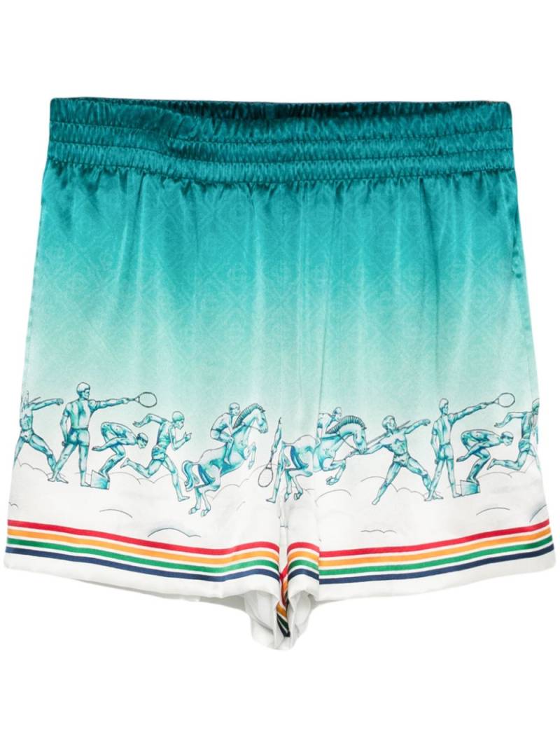 Casablanca La Deesse Du Stade shorts - Blue von Casablanca