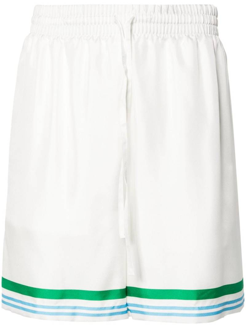 Casablanca Le Jeu silk shorts - White von Casablanca