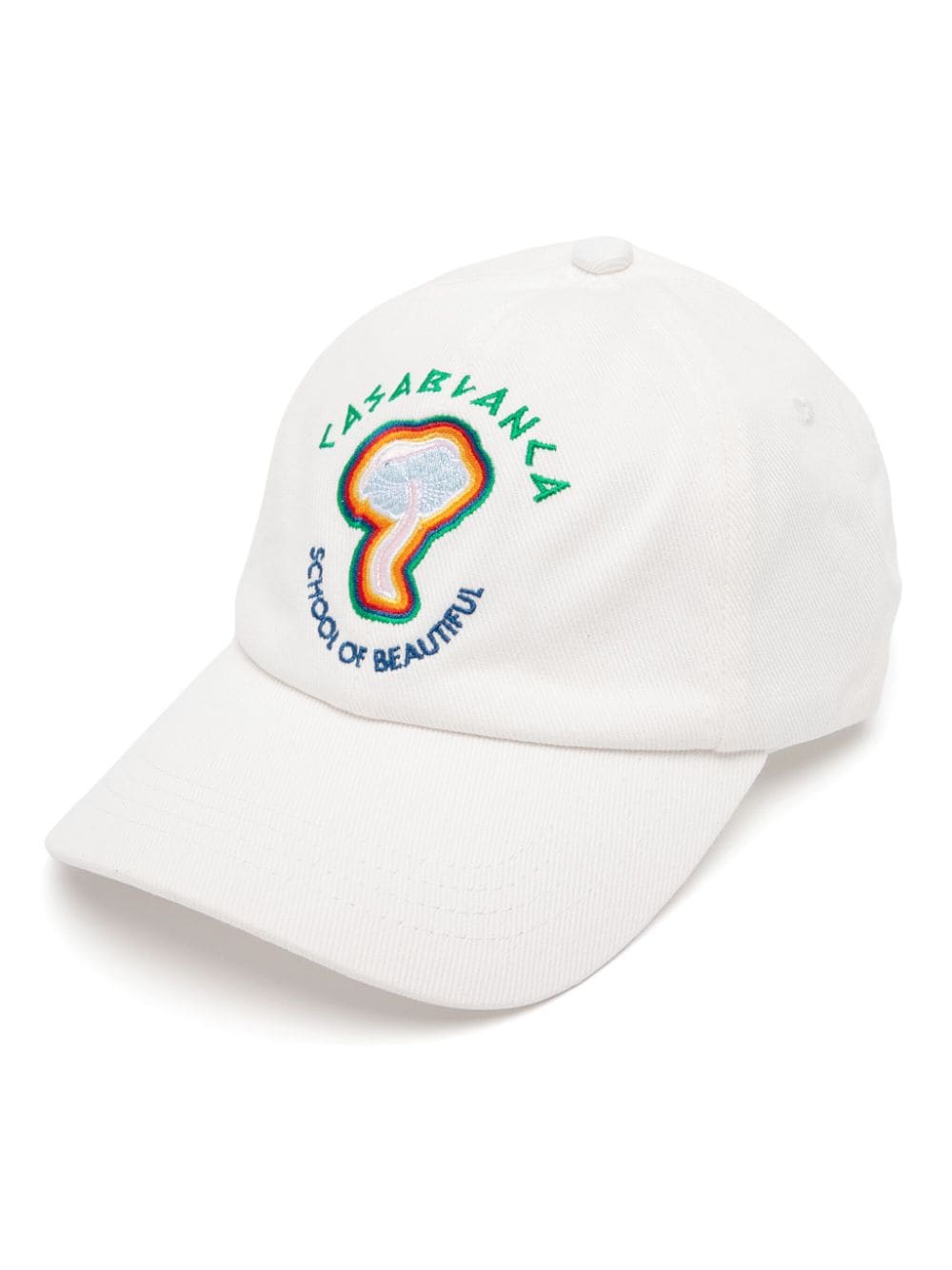 Casablanca Rainbow Mushroom embroidered cap - Neutrals von Casablanca