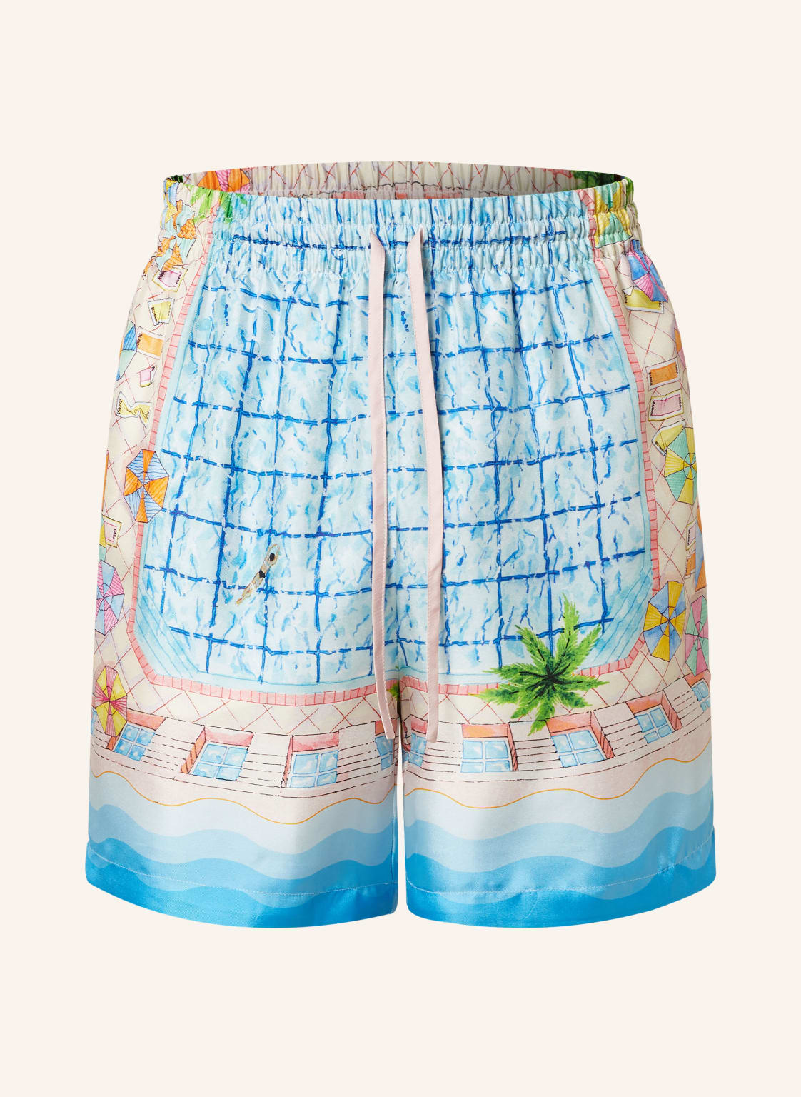 Casablanca Seidenshorts Le Plongeon blau von Casablanca