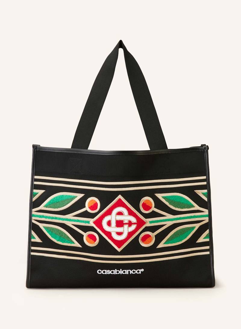 Casablanca Strick-Shopper Mit Frottee schwarz von Casablanca