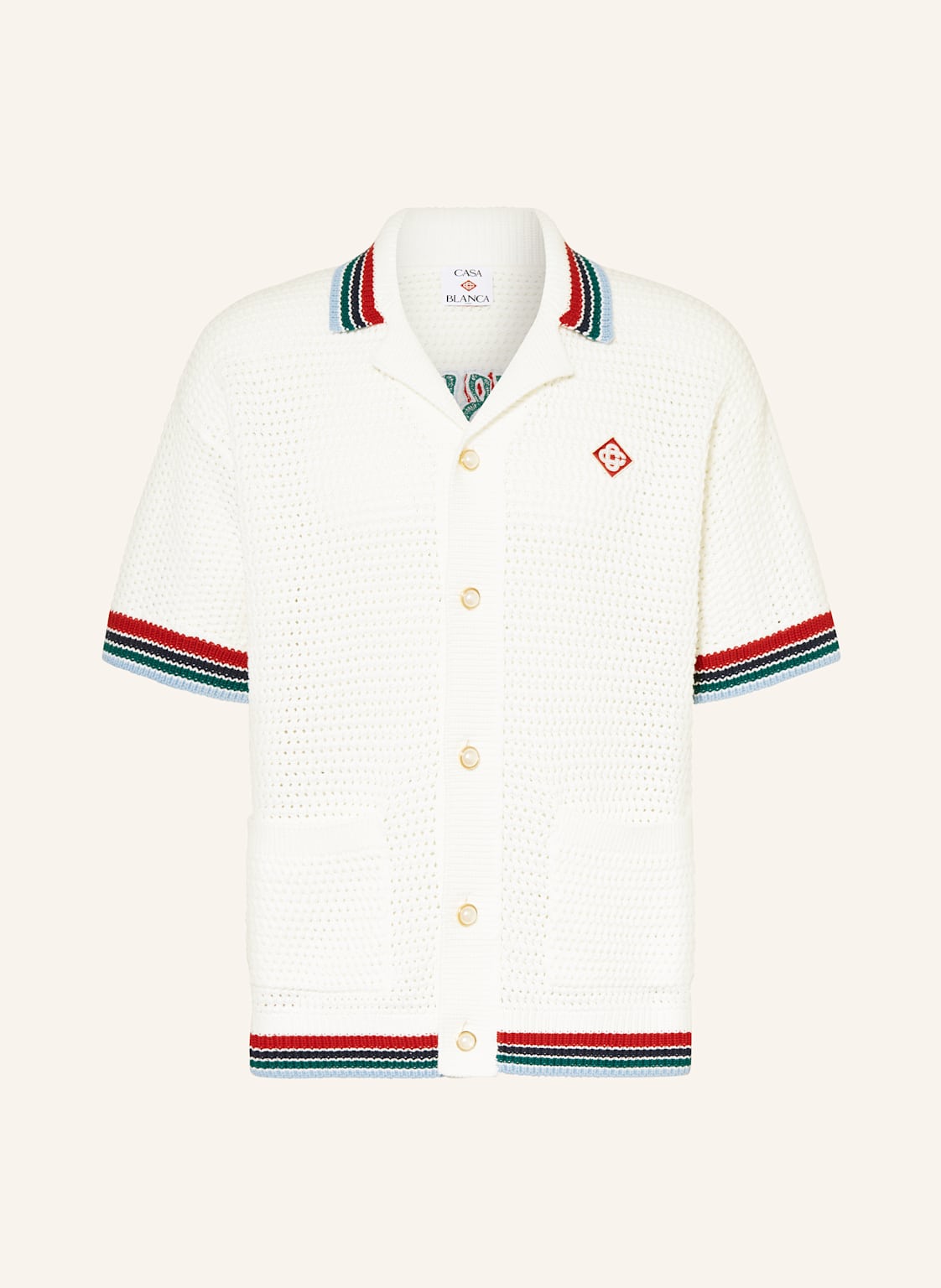 Casablanca Strickhemd weiss Casablanca Strickhemd weiss von Casablanca
