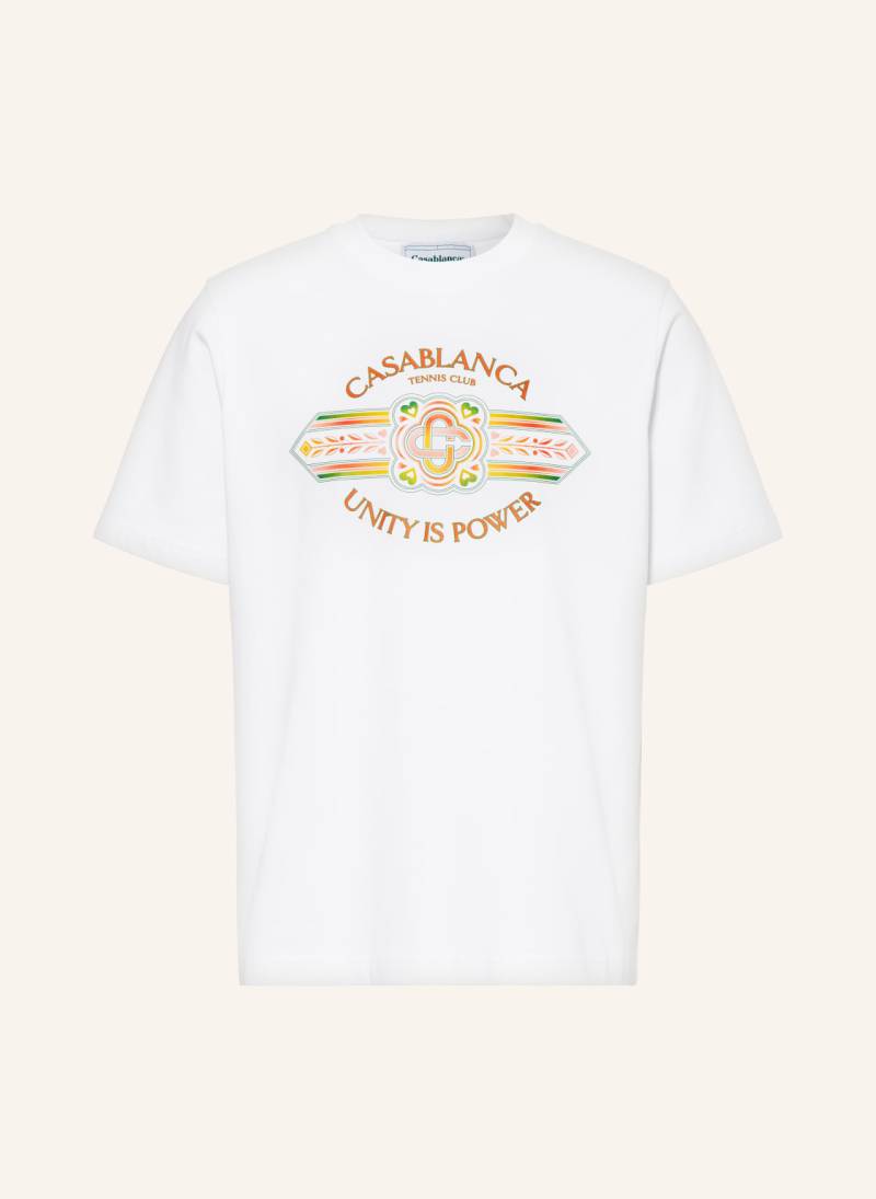 Casablanca T-Shirt Unitiy Is Power weiss von Casablanca