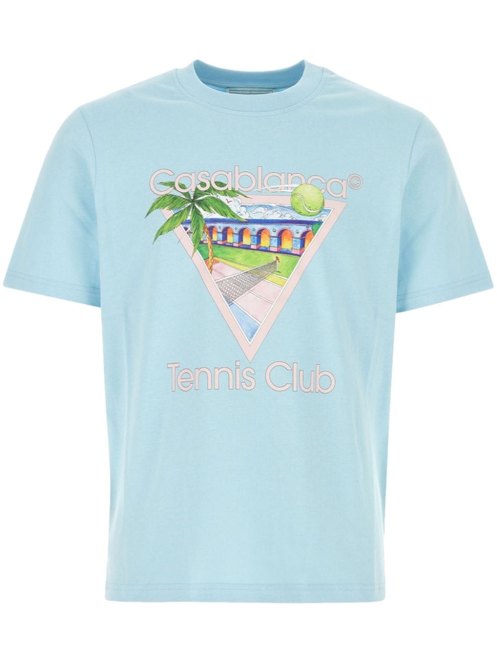 Casablanca Tennis Club Icon T-shirt - Blue von Casablanca