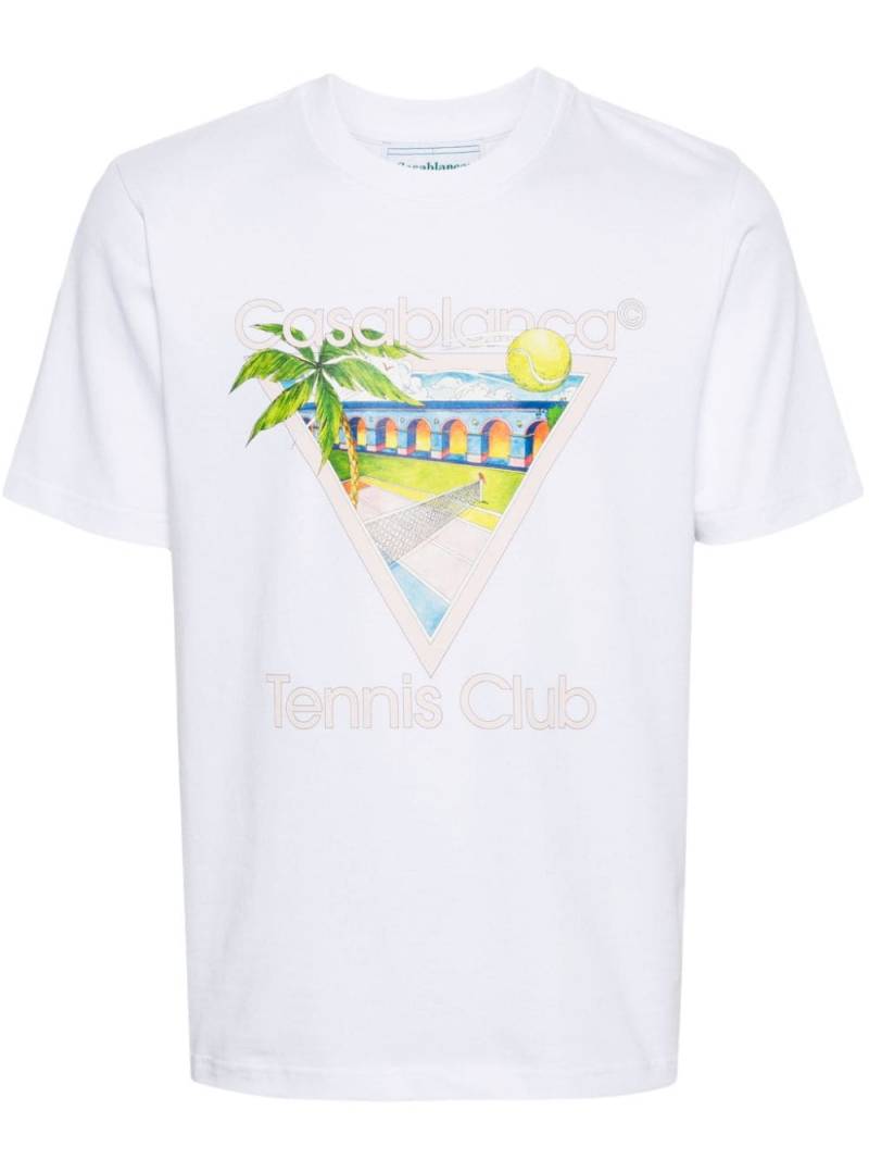 Casablanca Tennis Club Icon T-shirt - White von Casablanca