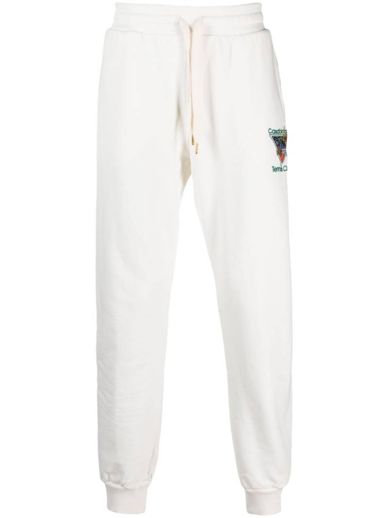 Casablanca Tennis Club cotton track pants - White von Casablanca