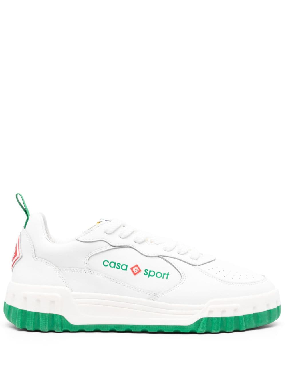 Casablanca Tennis Court leather sneakers - White von Casablanca