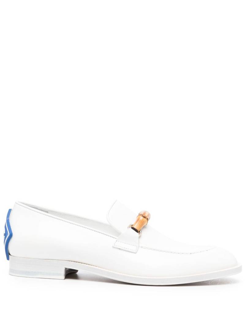 Casablanca bamboo-detail leather loafers - White von Casablanca