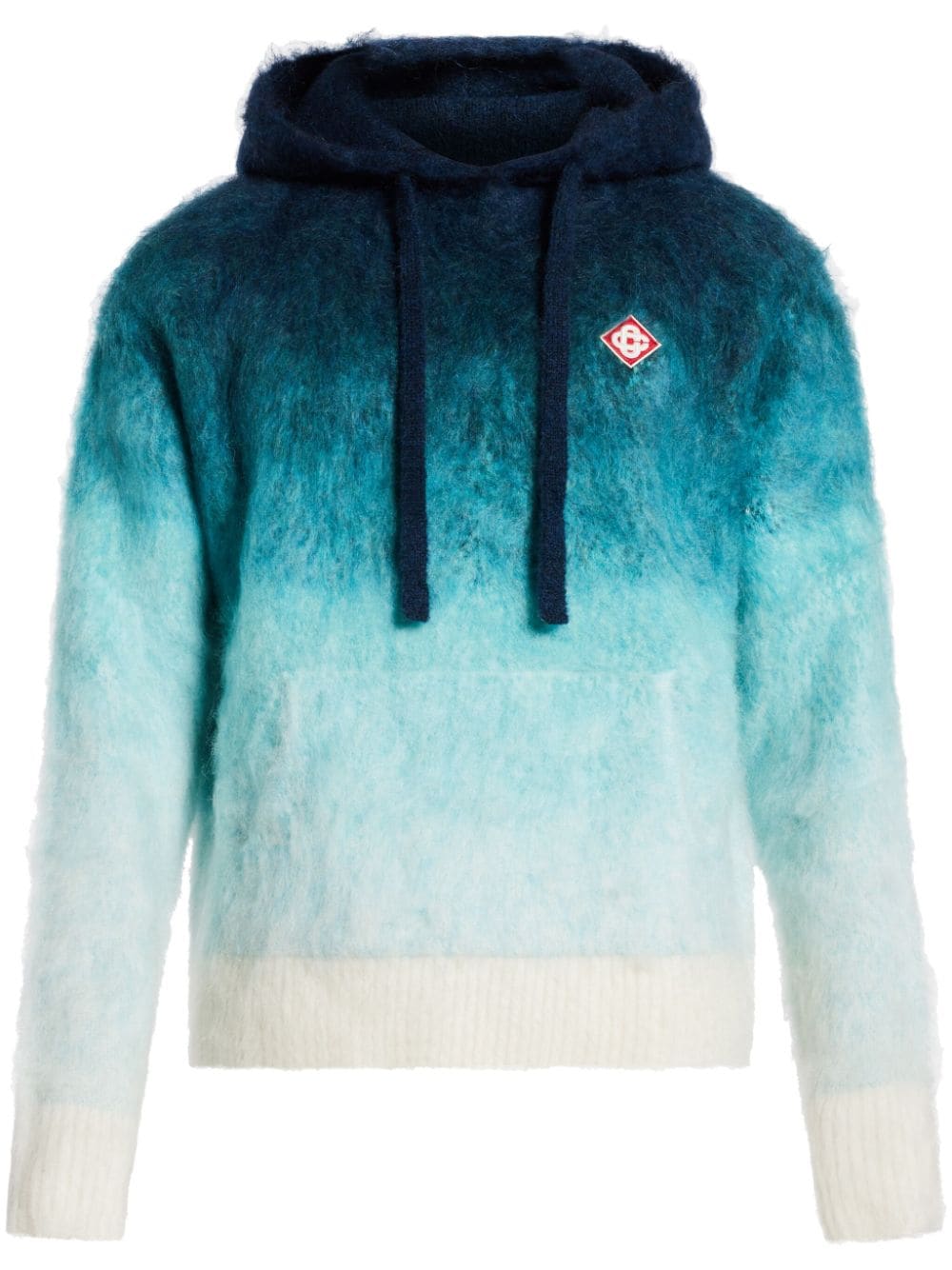 Casablanca brushed-finish hoodie - Blue von Casablanca