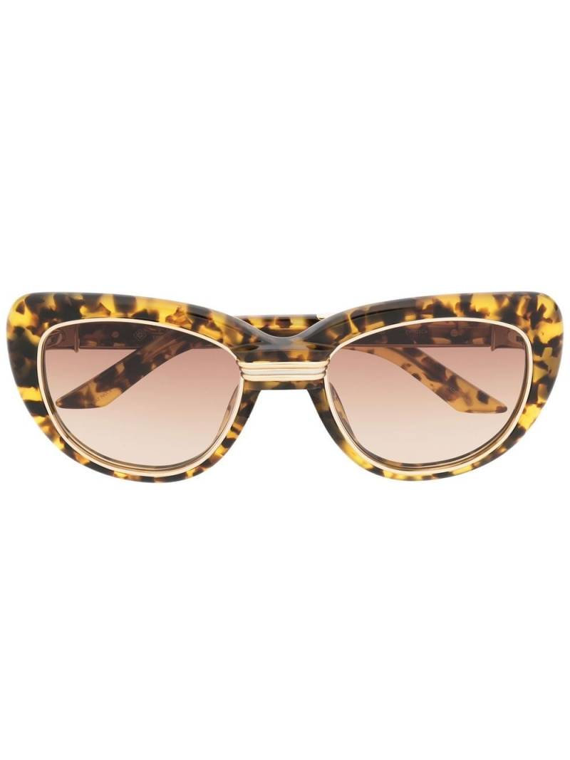 Casablanca cat-eye frame sunglasses - Yellow von Casablanca