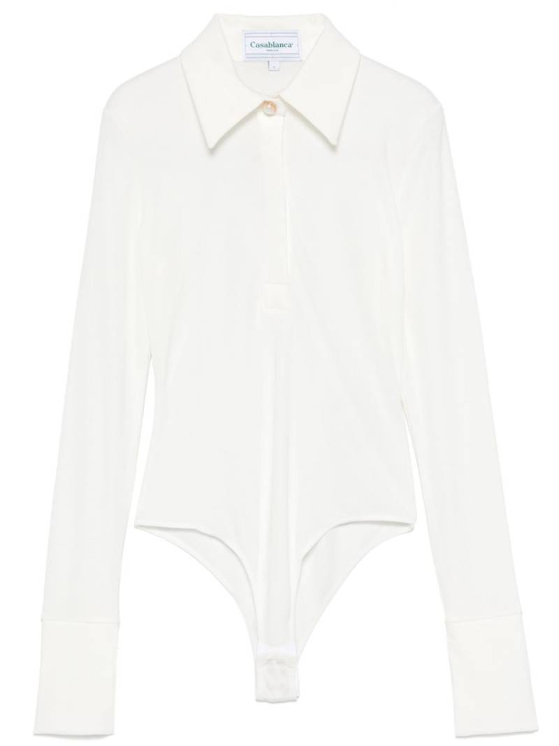 Casablanca crepe jersey bodysuit - White von Casablanca