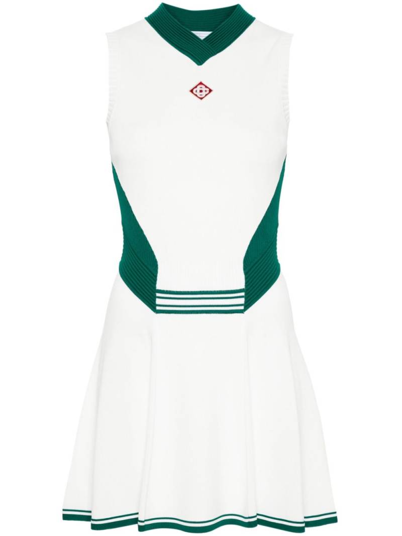 Casablanca draped tennis dress - White von Casablanca