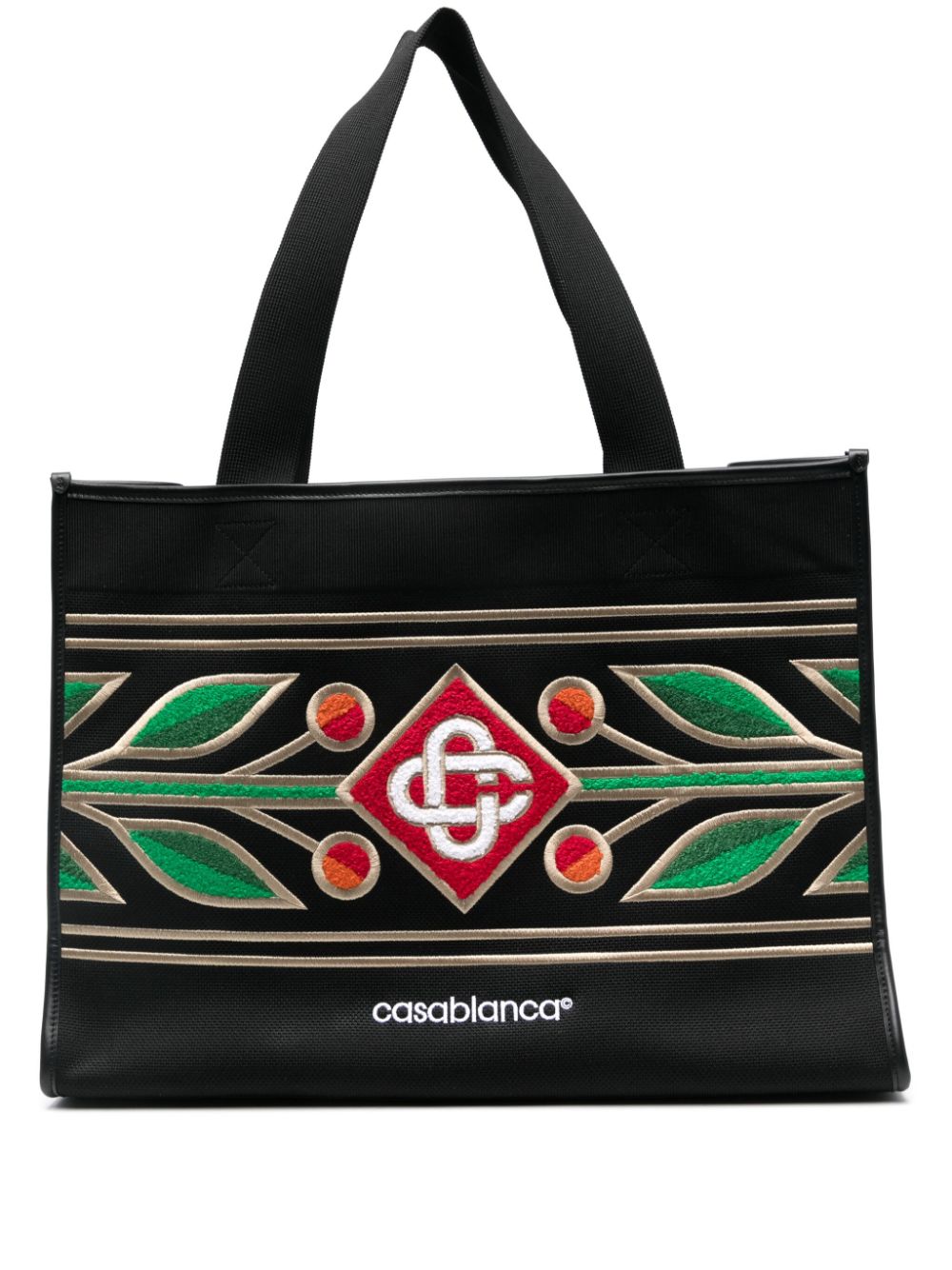 Casablanca embroidered tote bag - Black von Casablanca