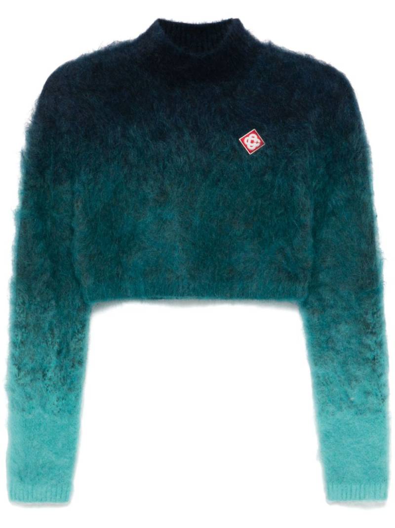 Casablanca gradient high-neck sweater - Blue von Casablanca