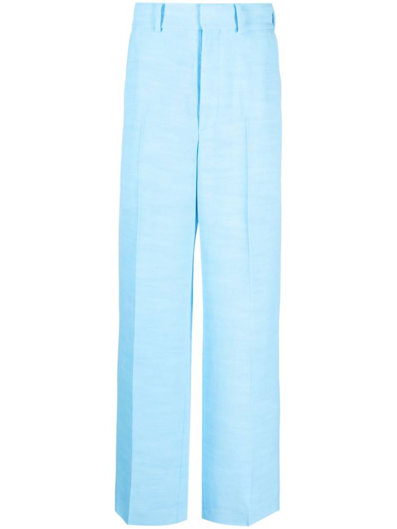 Casablanca high-waisted wide-leg trousers - Blue von Casablanca