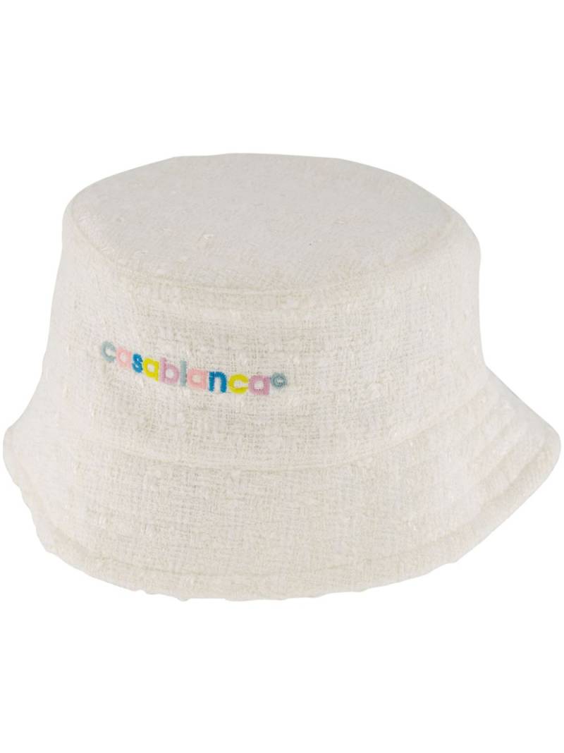 Casablanca logo-embroidered bucket hat - Neutrals von Casablanca