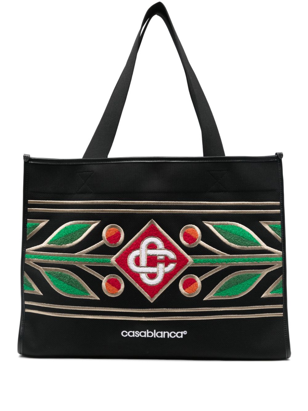 Casablanca logo-embroidered tote bag - Black von Casablanca