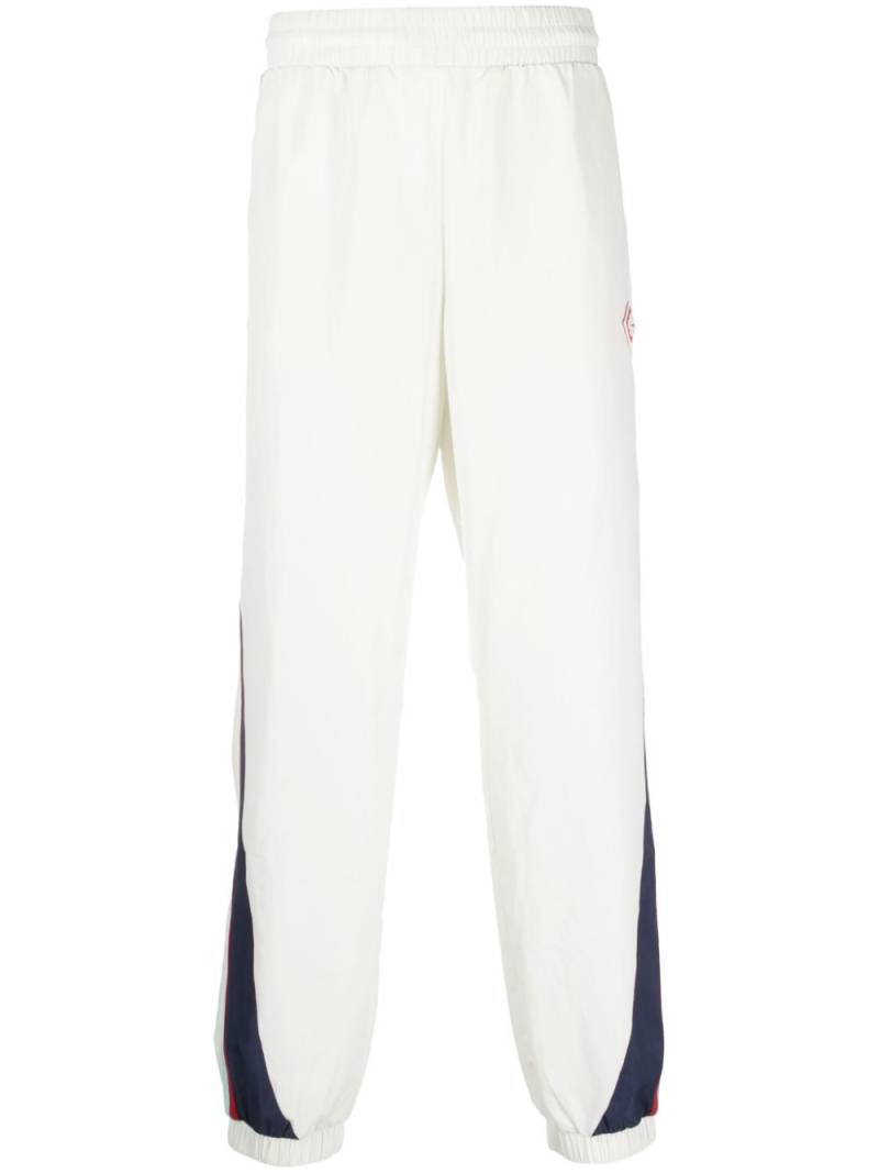 Casablanca logo-patch side-stripe track pants - White von Casablanca