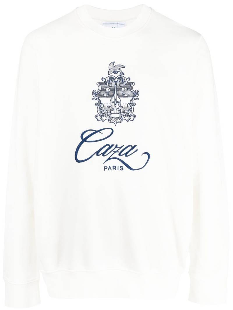 Casablanca logo-print long-sleeve sweatshirt - White von Casablanca