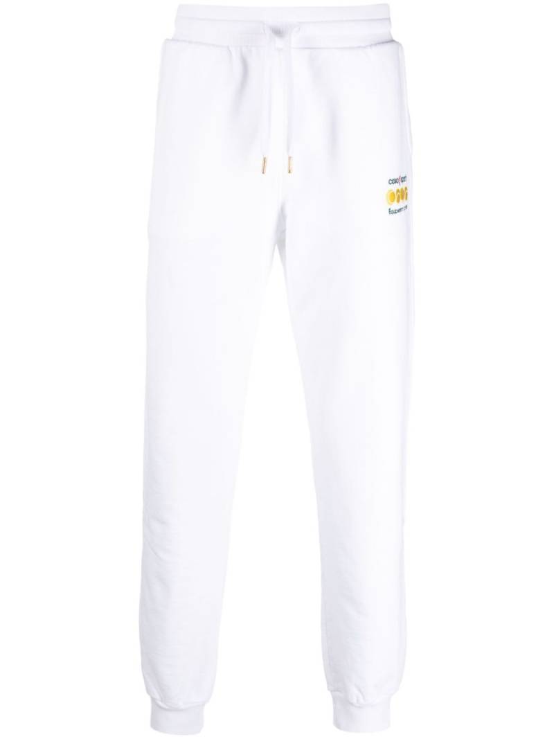 Casablanca organic cotton track pants - White von Casablanca