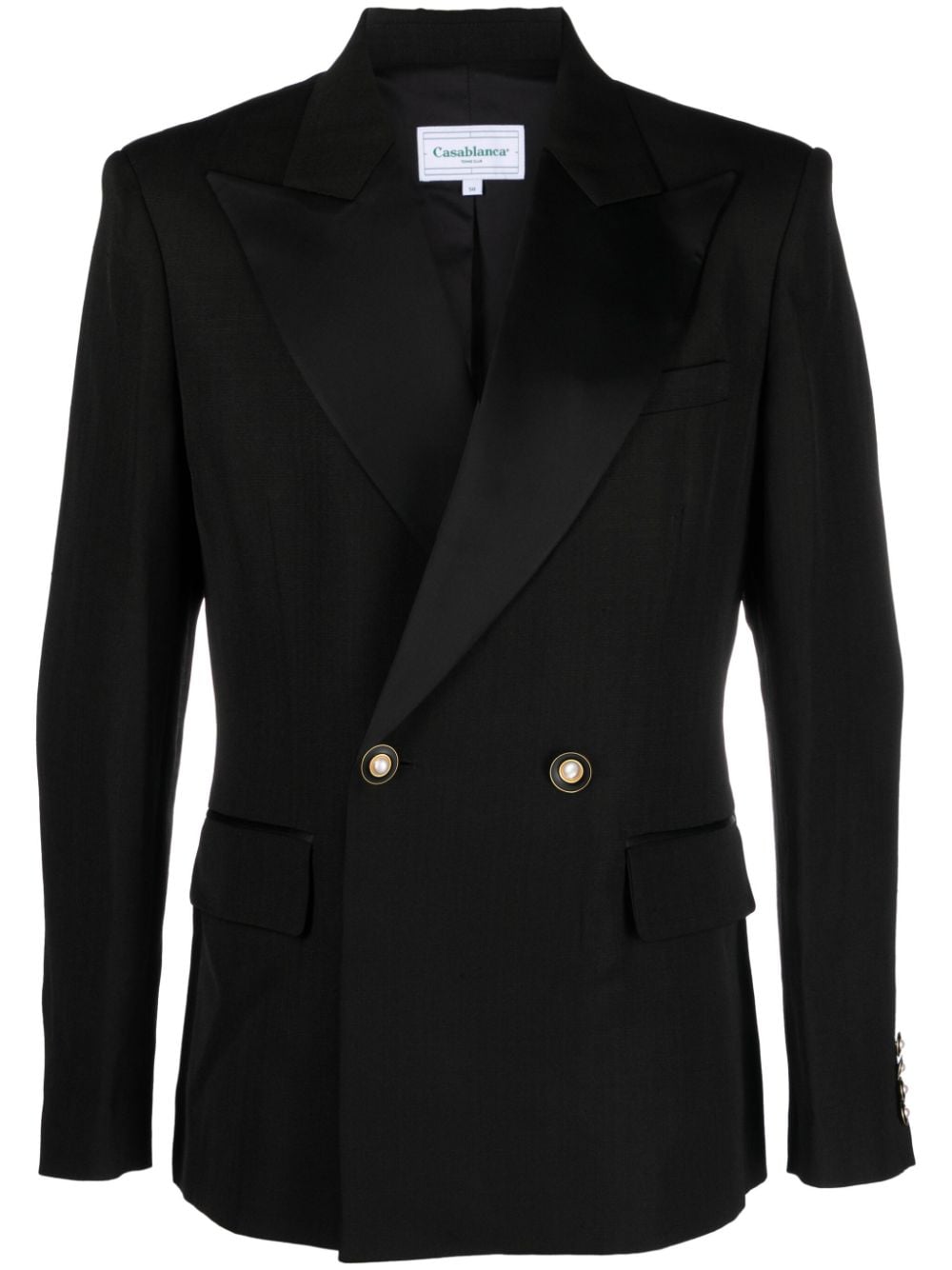 Casablanca peak-lapels double-breasted blazer - Black von Casablanca