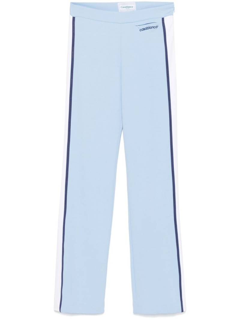 Casablanca piqué track pants - Blue von Casablanca