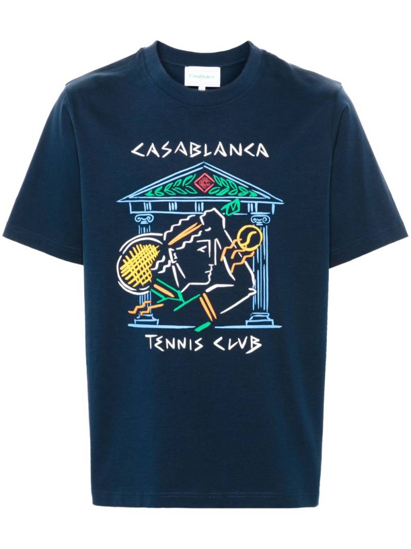 Casablanca printed T-shirt - Blue von Casablanca