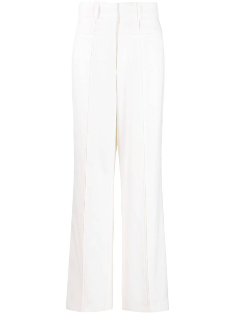 Casablanca seam-detailing straight-leg trousers - White von Casablanca