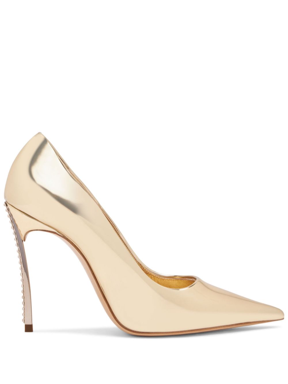 Casadei 100mm Alice Blade pumps - Gold von Casadei