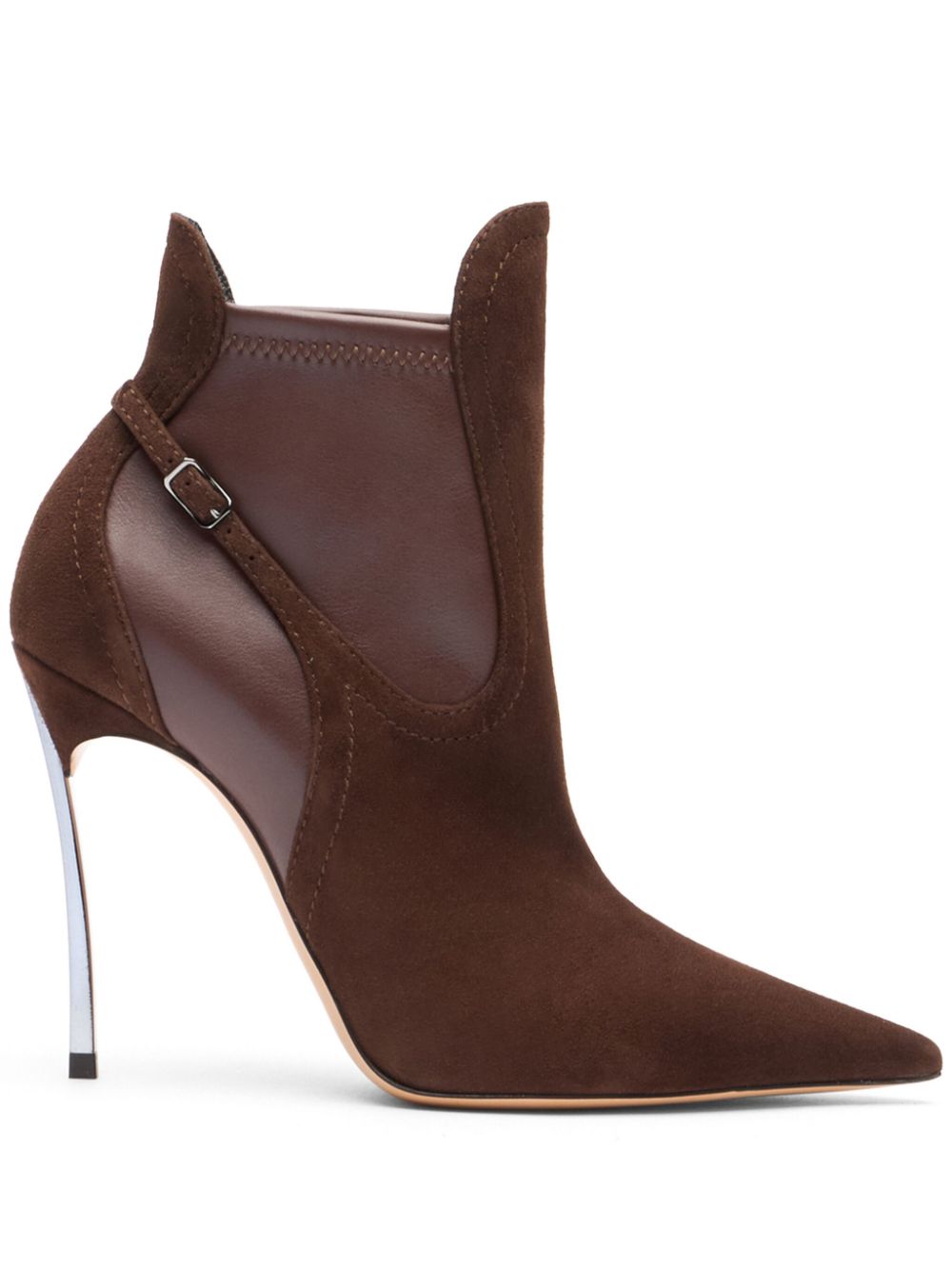 Casadei 100mm Blade Double ankle boots - Brown von Casadei