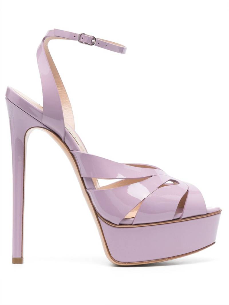 Casadei 140mm Flora Tiffany platform sandals - Purple von Casadei