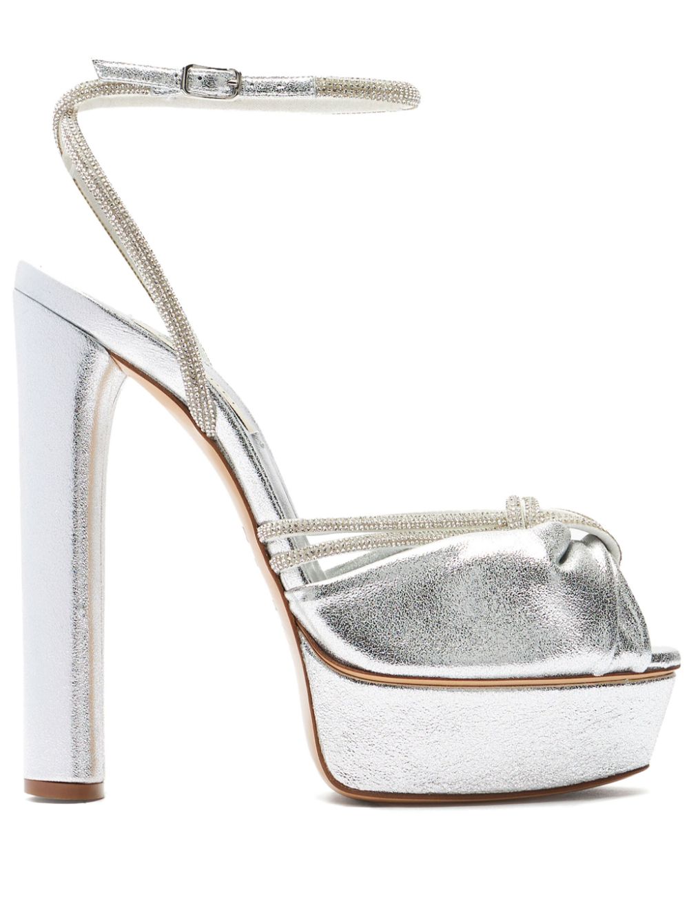 Casadei 140mm Taylor Flora Wonder - Silver von Casadei