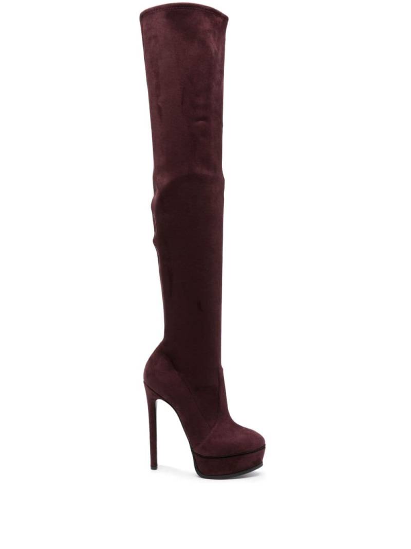 Casadei 150mm Flora boots - Red von Casadei