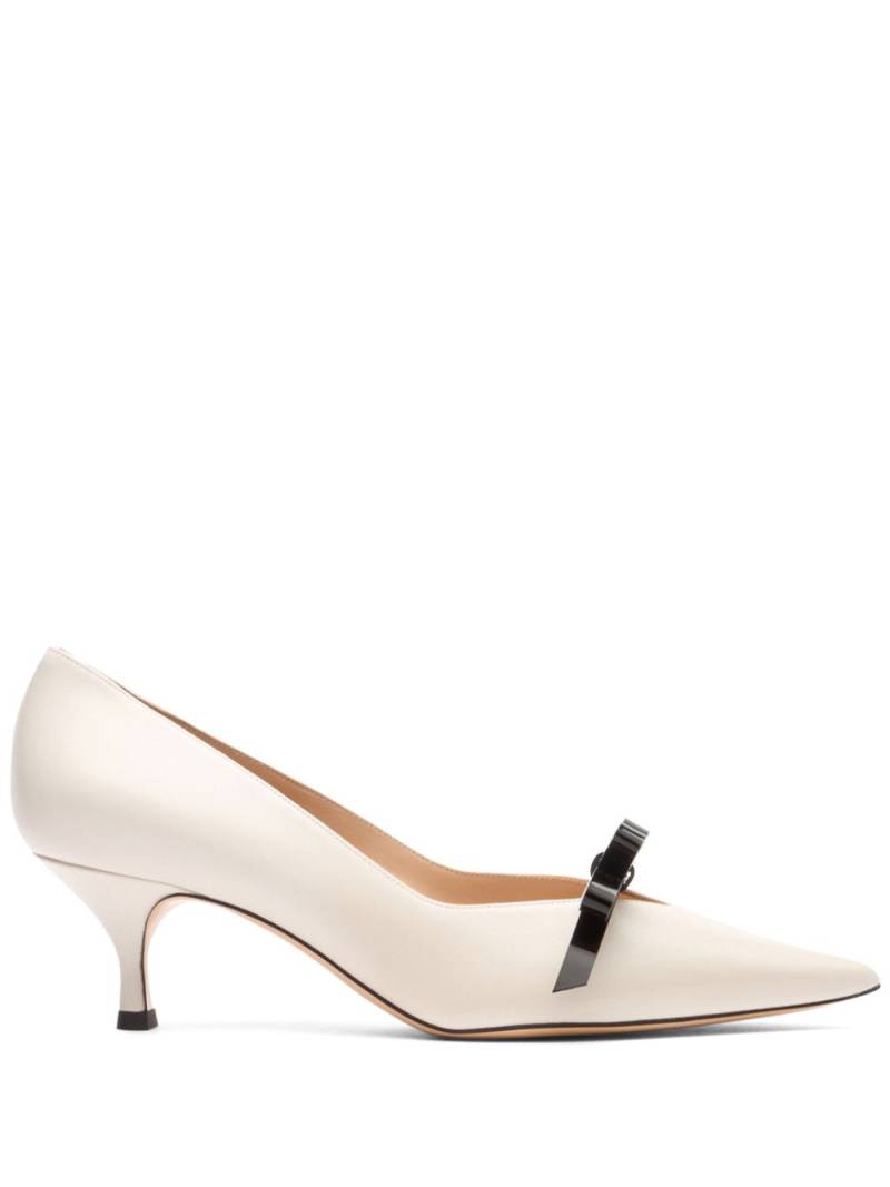 Casadei 50mm Juliet Scarlet pumps - White von Casadei