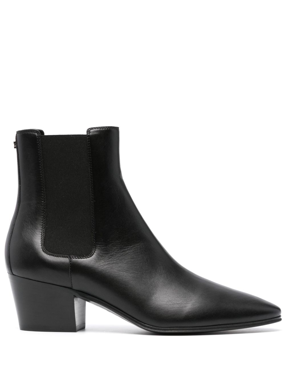 Casadei 50mm leather boots - Black von Casadei