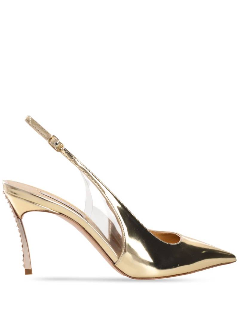 Casadei 80mm Alice Blade pumps - Gold von Casadei