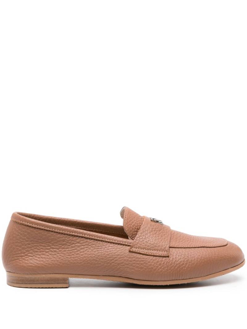 Casadei Antilope leather loafers - Brown von Casadei