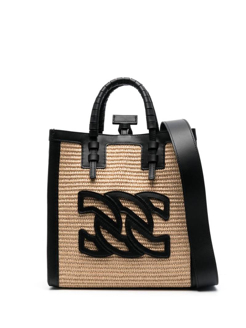 Casadei Baurivage woven tote bag - Neutrals von Casadei