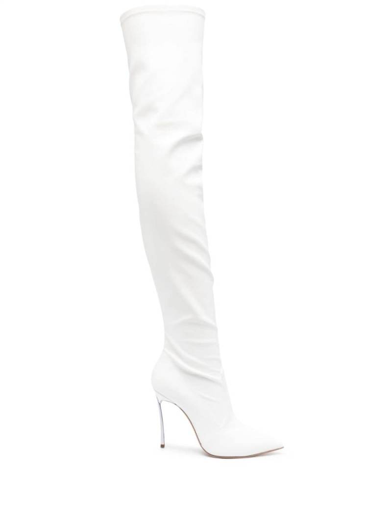 Casadei Blade 110mm pointed-toe boots - White von Casadei