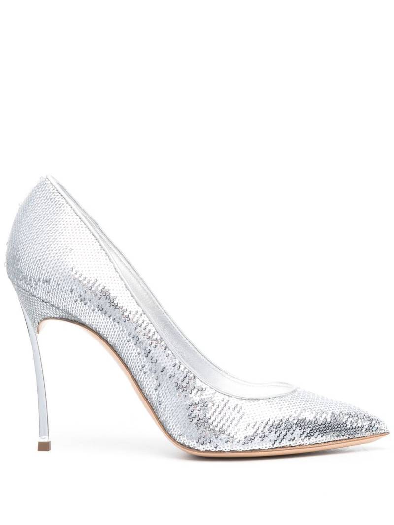 Casadei Blade 115mm pumps - Silver von Casadei