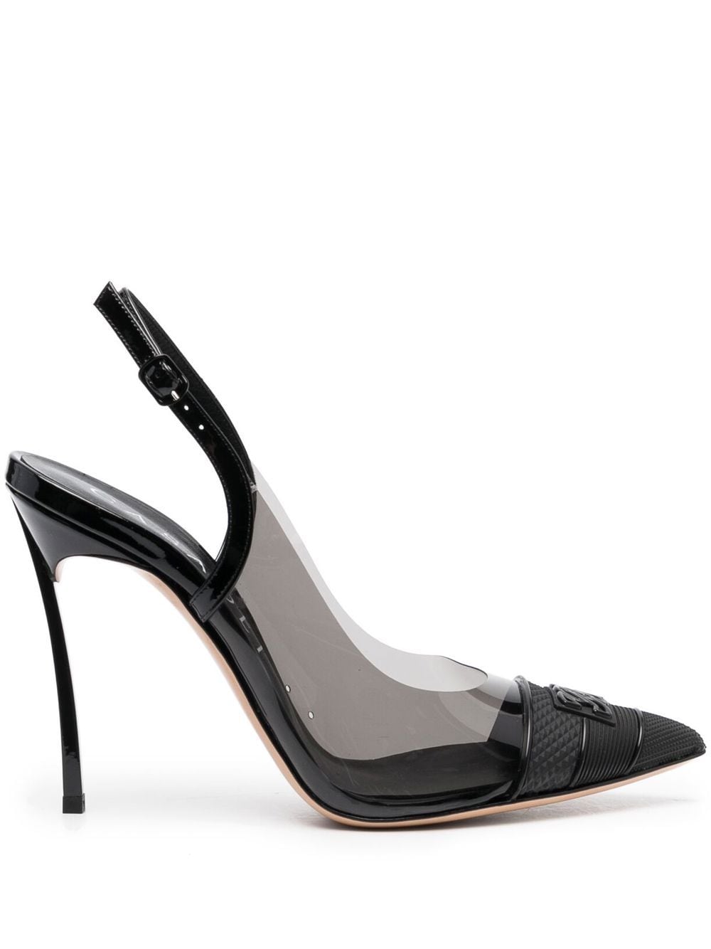 Casadei Blade Fluo PVC leather pumps - Black von Casadei