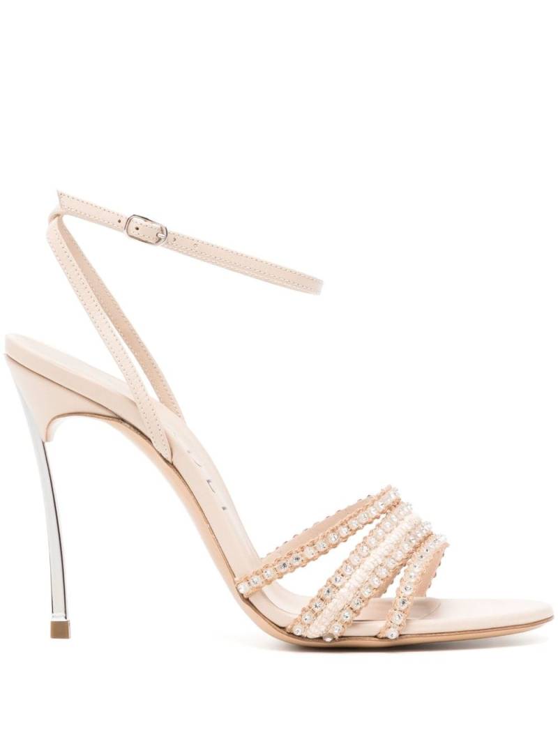 Casadei Blade Limelight 100mm leather sandals - Pink von Casadei