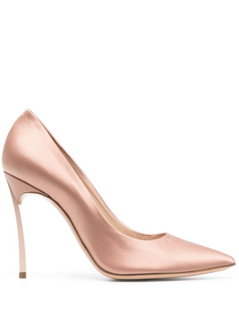 Casadei Blade Twenties 120mm satin pumps - Neutrals von Casadei