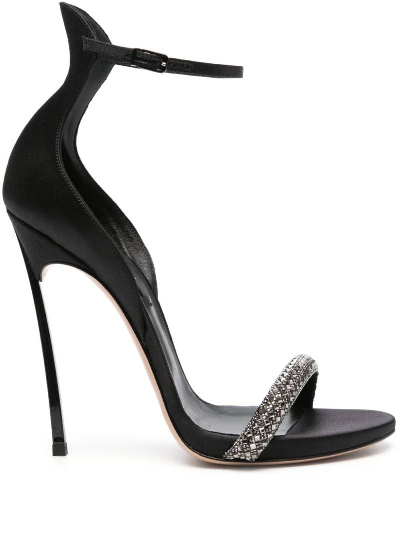 Casadei Cappa Blade Stratosphere satin sandals - Black von Casadei