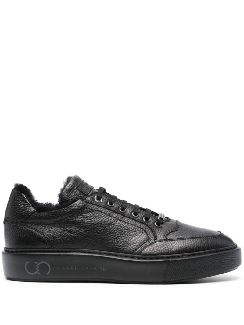 Casadei Cervo leather sneakers - Black von Casadei