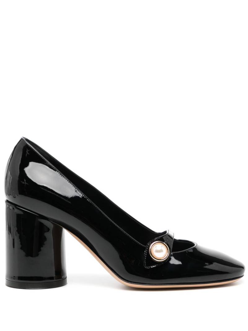 Casadei Emily Cleo 80mm leather pumps - Black von Casadei