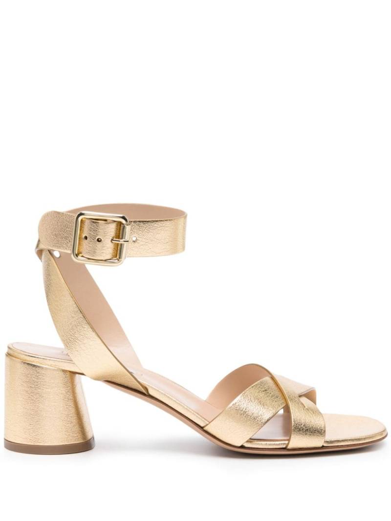 Casadei Emily Vesta 50mm sandals - Gold von Casadei