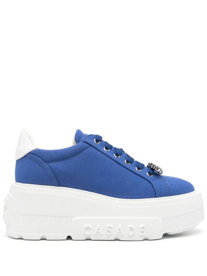 Casadei Fedora canvas sneakers - Blue von Casadei