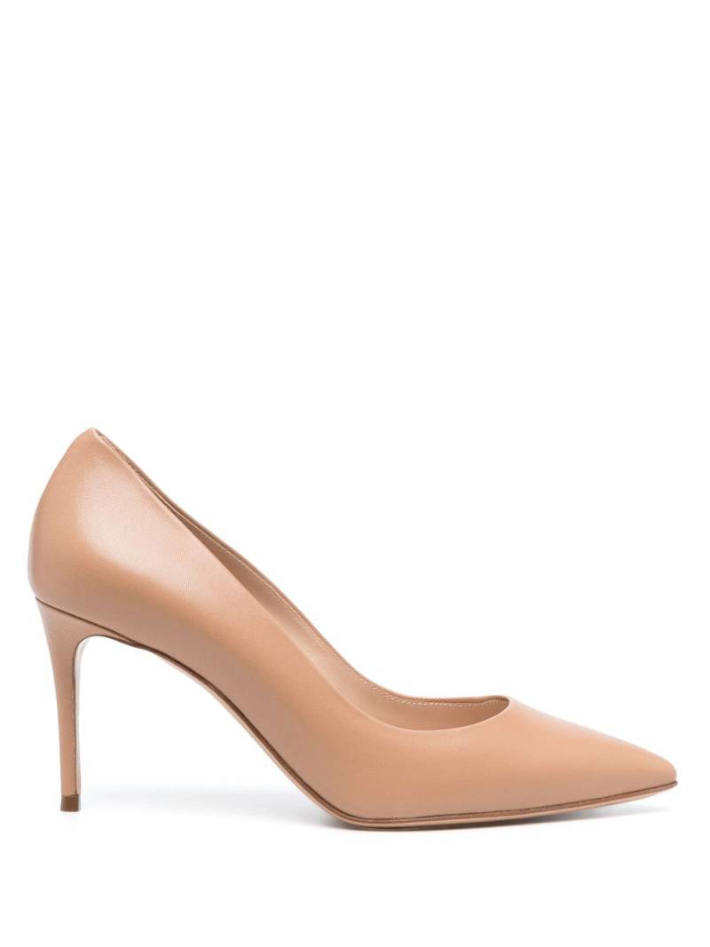 Casadei Minor 85mm leather pumps - Neutrals von Casadei