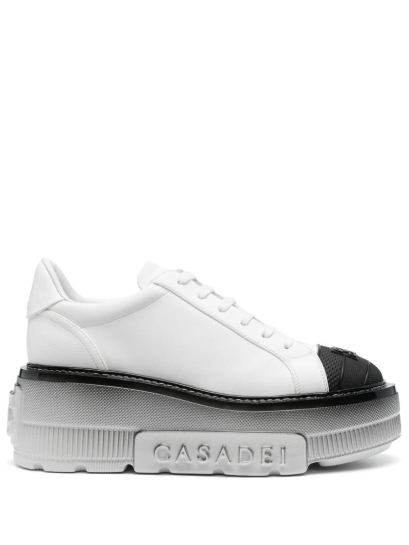 Casadei Nexus leather platform sneakers - White von Casadei